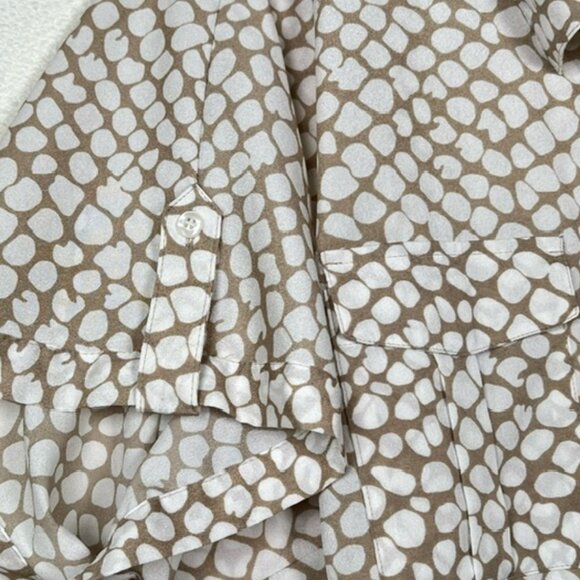 Kathy Che Womens Button-down Top Short Sleeve Plus Size 26/28W - Picture 4 of 6